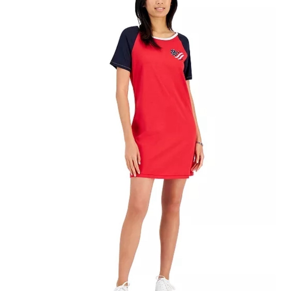 Tommy Hilfiger Americana Heart Graphic Baseball Dress